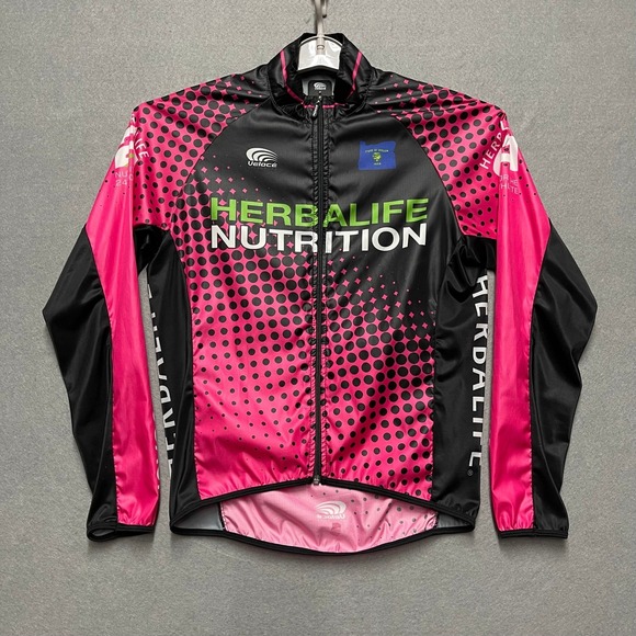 VELOCÉ Tops - Veloce Cycling Jersey Womens Small Pink Long Sleeve Herbalife Nutrition Oregon
